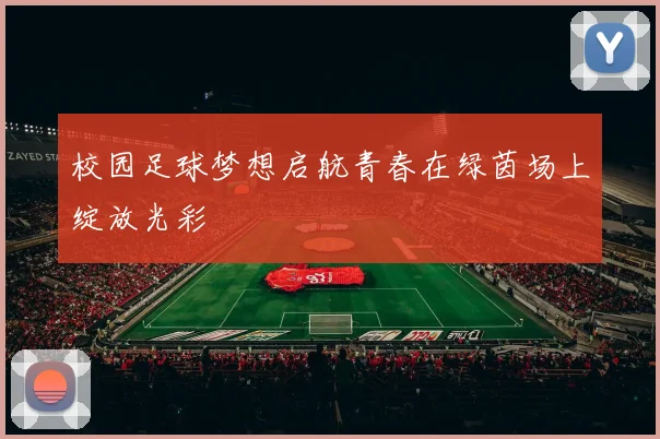 校园足球梦想启航青春在绿茵场上绽放光彩