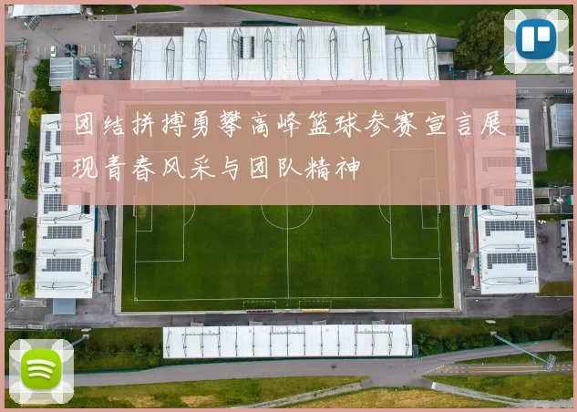 团结拼搏勇攀高峰篮球参赛宣言展现青春风采与团队精神